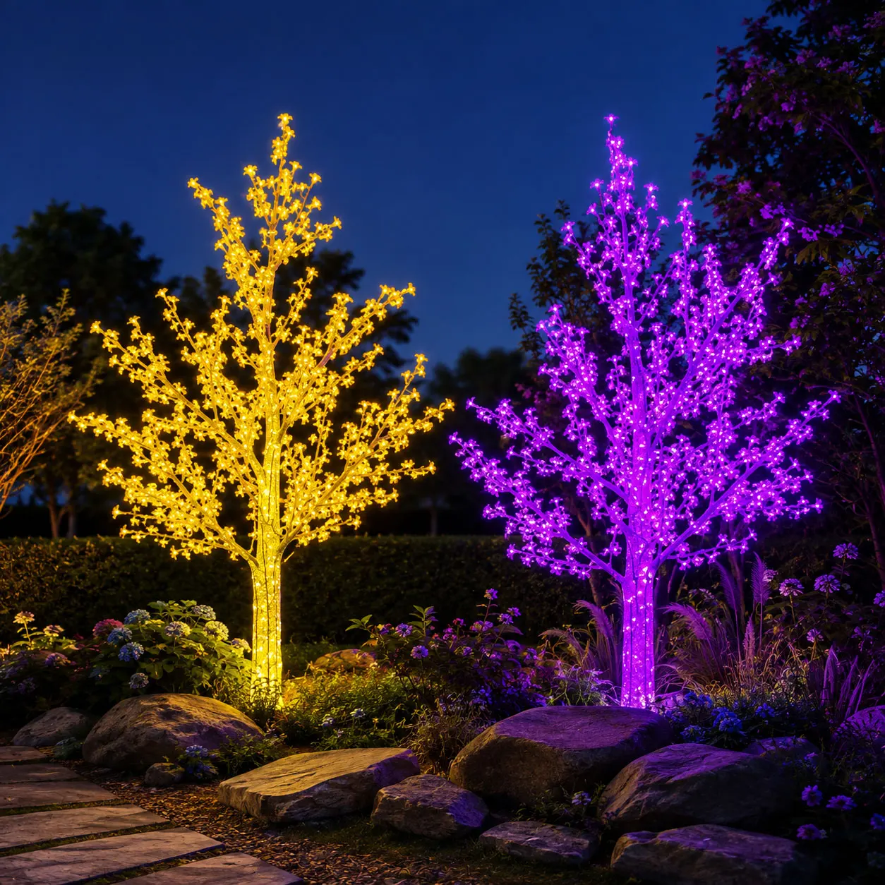 Waterproof LED tree lights for villa courtyards and residential communities