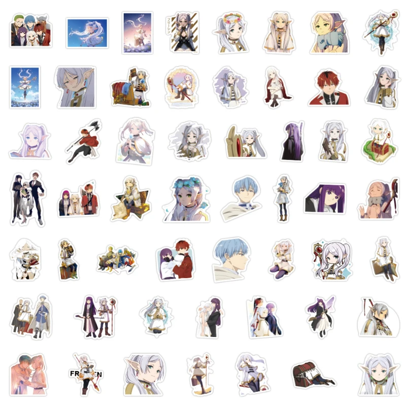50/30/10PCS  Frieren Himmel Popular Anime Peripheral Creative Stickers To Decorate Luggage Cup Computer Waterproof Stickers