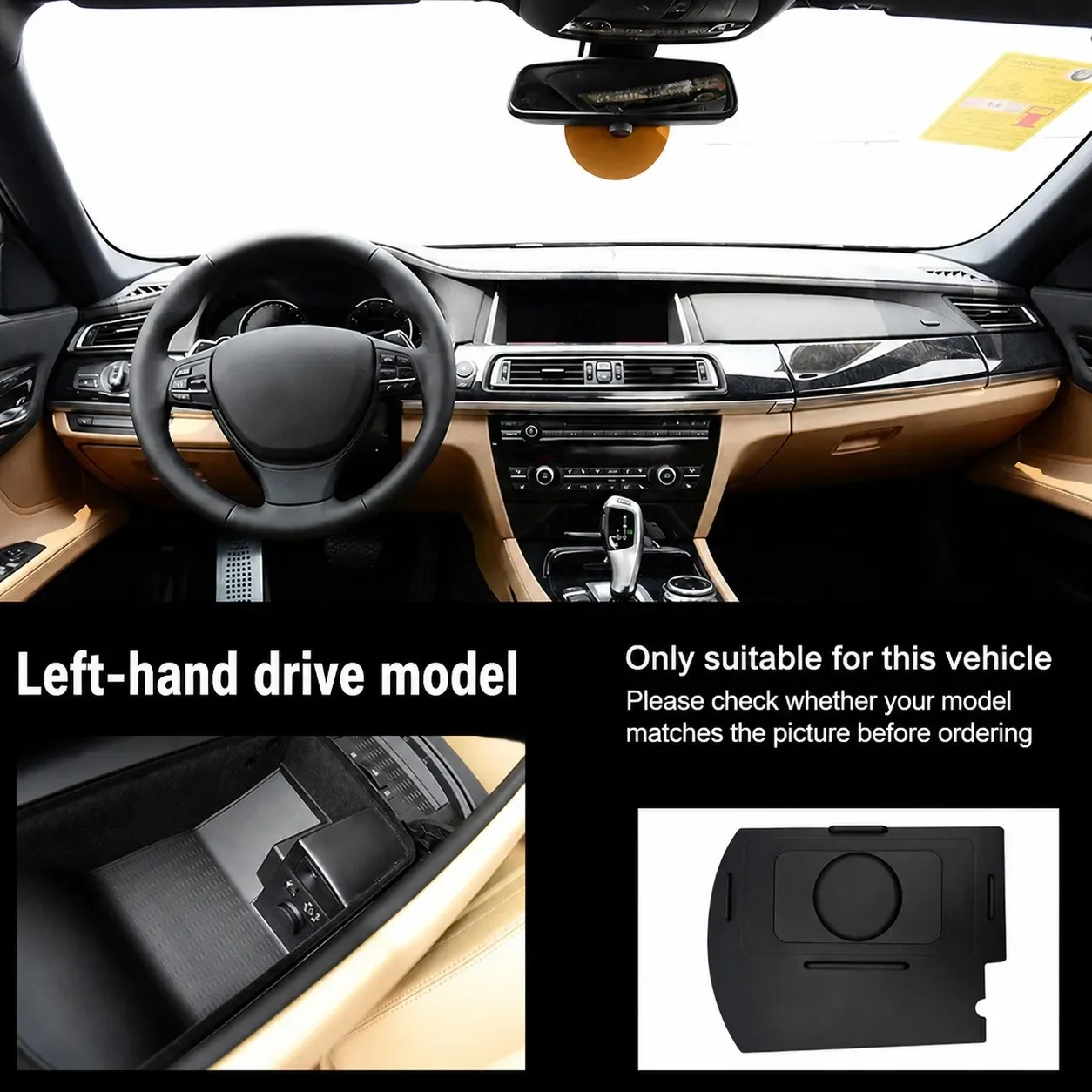 For BMW 7 Series F01 F02 2008-2015 LHD Wireless Onboard Car Charging Pad Center Console Intelligent Fast Charger Accessories