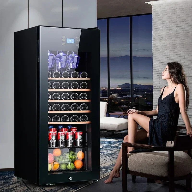 ZH Wine cabinet constant temperature refrigerator wine cabinet ice bar living room small tea fresh-keeping refrigerator