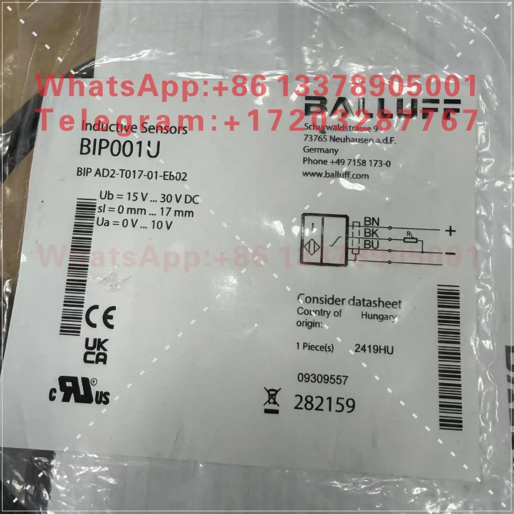 Balluff BIP AD2-T017-01-EB02 Inductive Sensor BIP001U