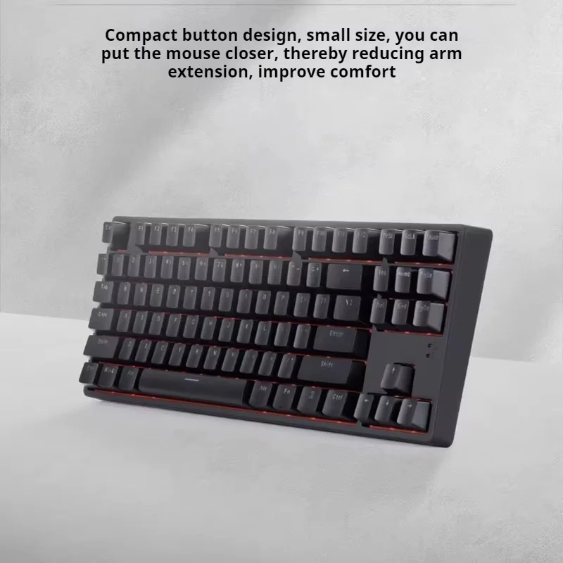 Nuopu Choh 87 Mechanical Keyboard With 87 Keys Cherry Axis Orange Photoelectric Competitive Entertainment Mechanical Keyboard