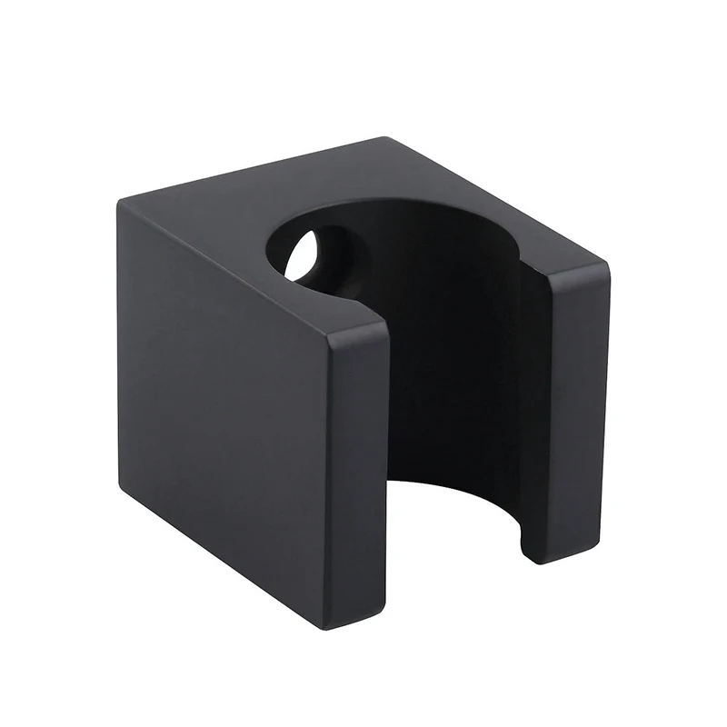 100% Solid Brass Hand Shower Holder Matte Black Shower Support Bathroom Accessories