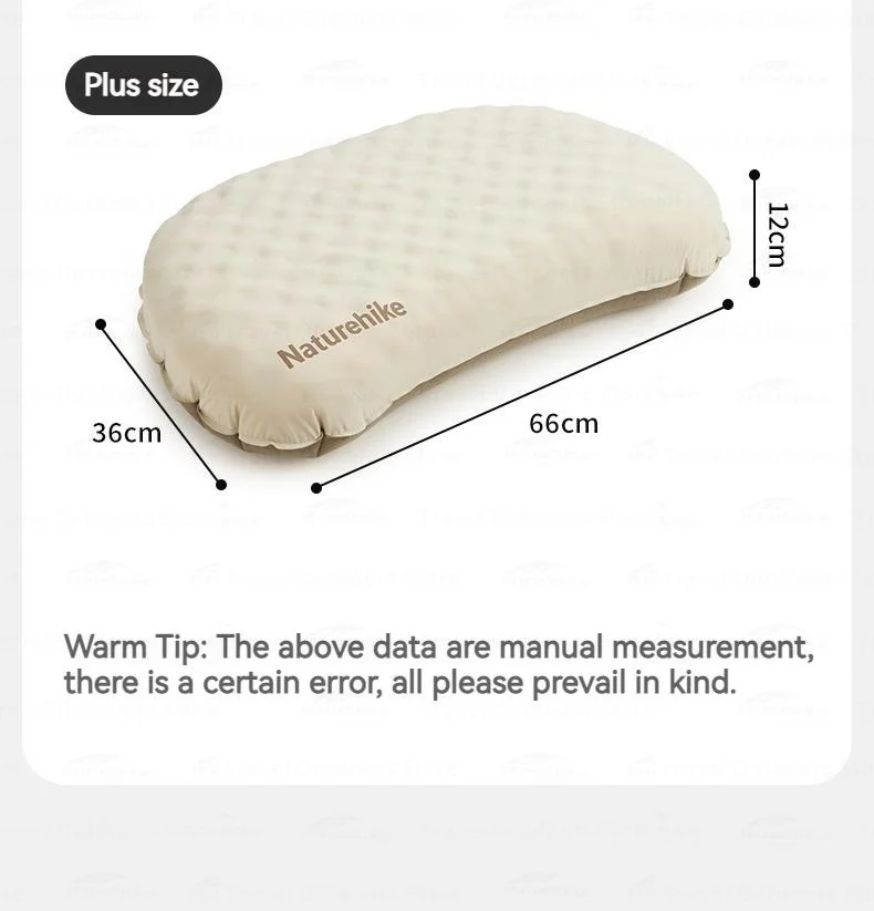 Naturehike Aufblasbares Kissen 3D-Schaumstoff Ultraleichtes Tragbares Campingkissen Outdoor Nackenschlafkissen Leises Selbstaufblasendes Reisekissen – Detail 16