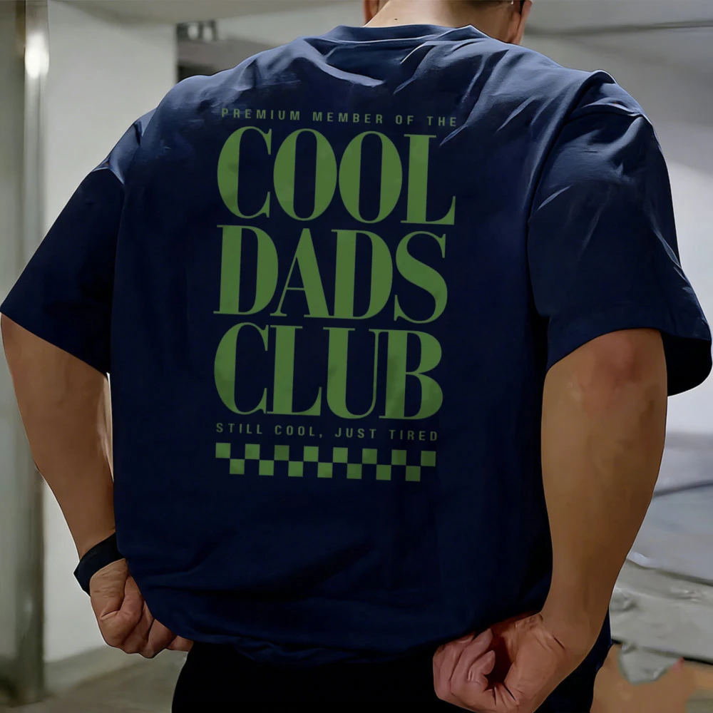 Cool Dads Club T-Shirt Father's Day Shirt Father Birthday Gift Idea Cotton Tee Men Clothing Oversized Tshirt Harajuku Summer Tee