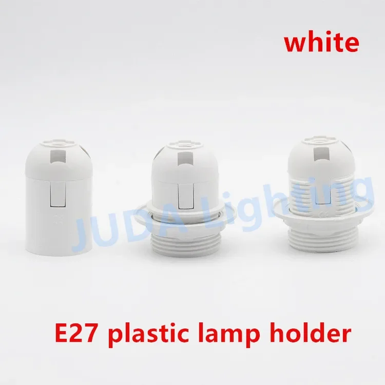 E14 E27 portalampada portalampada materiale plastico filo liscio base lampada per lampadari lampadina a led lampade a sospensione soffitto rosa baldacchino