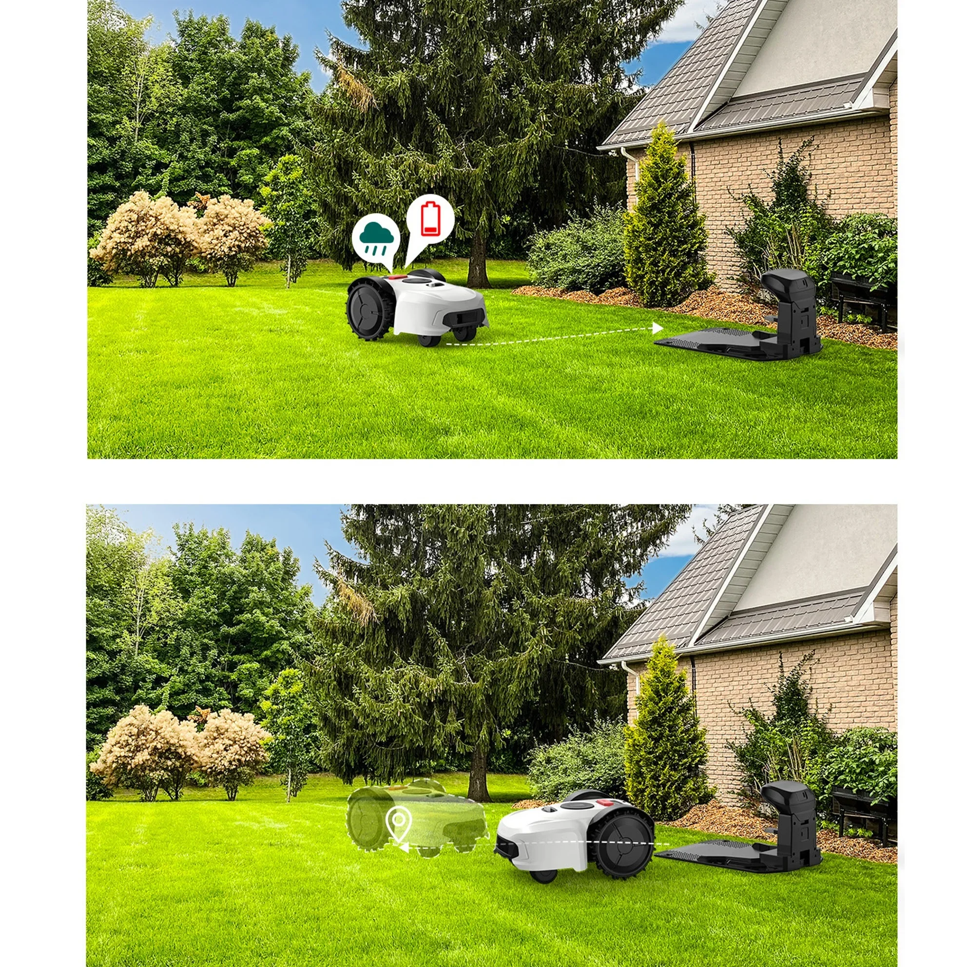 2024 New Robot Lawn Mower GPS Navigation Self-Propelled Automatic Recharge Smart Robotic Lawn Mower For Garden Grass Cutter