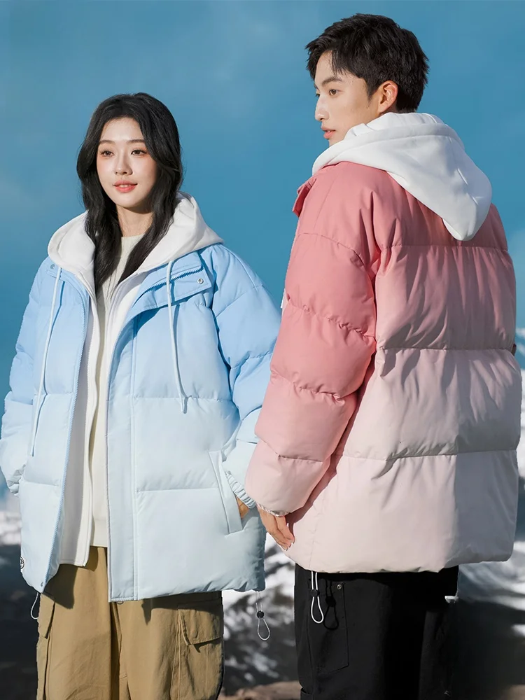 

Утепленная хлопковая куртка Paul Frank с капюшоном, однотонная, для пар, мужская и женская, теплая, весенняя, модная, повседневная