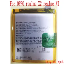 3.87V Brand New  BLP741 Battery For OPPO Realme X2 Realme XT Mobile Phone