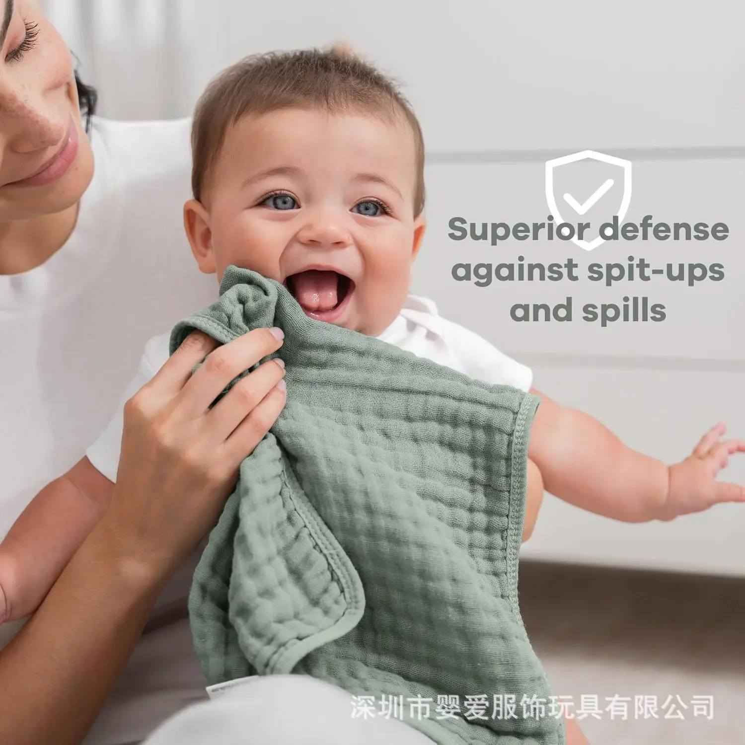 

Детское муслиновое маленькое квадратное полотенце из хлопчатобумажной пряжи, успокаивающее полотенце для отрыжки, однотонное многофункциональное утолщенное полотенце