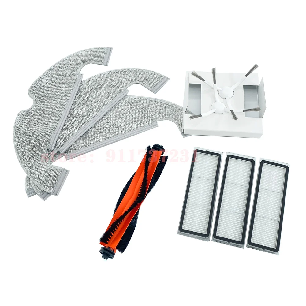 ملحقات/أجزاء روبوت المكنسة الكهربائية أصلية من Dreame Bot D10 Plus ، فرشاة رئيسية/فرشاة جانبية/مرشح/ممسحة