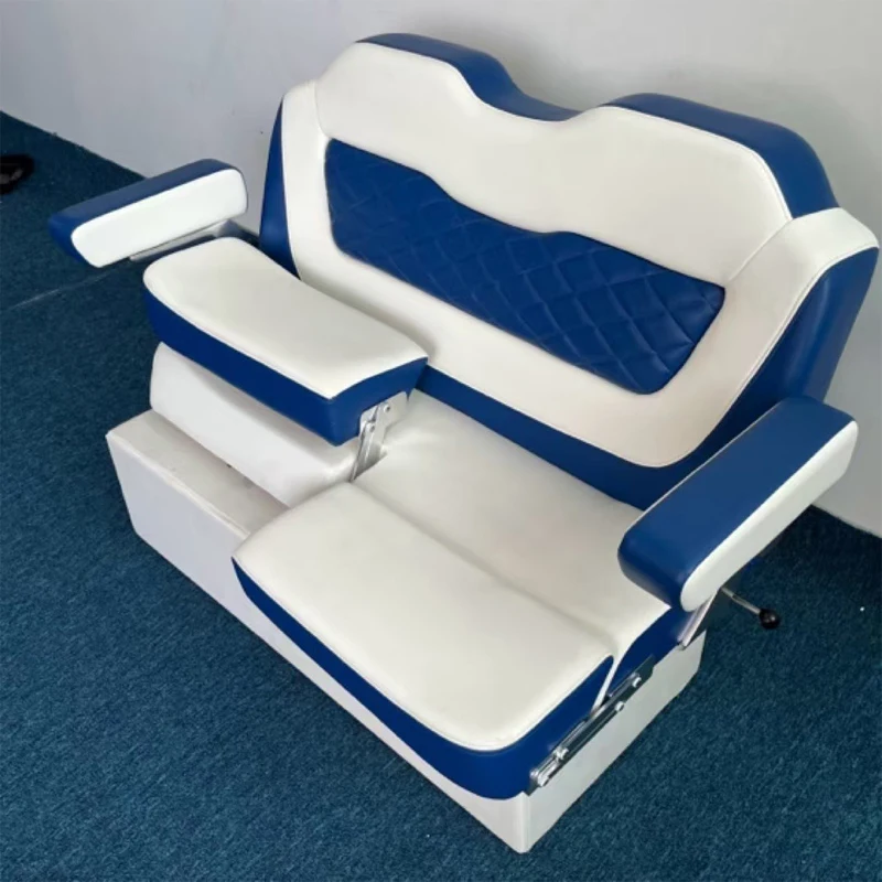 Customized Marine Grade Leather Aluminium Alloy Frame  Boat Seat Lounge Double Boat Seat