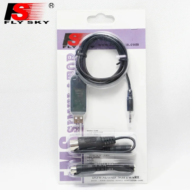 Original FLYSKY FS-SM100 SM100 RC USB Flight Simulator Cable Set