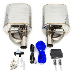 2 / 2.36 / 2.5/ 2.75/ 3 inch Car Muffler Exhaust Sounds Valve System Universal Electric Waterproof Remoter Controller Double
