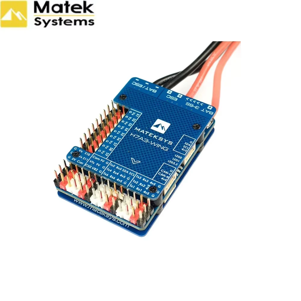 Matek H7A3‑WING H7 FC OSD SD Blackbox Digital Power Monitor 3‑6S Lipo 30.5×30.5mm For ArduPilot Fixed‑Wing VTOL RC Drone