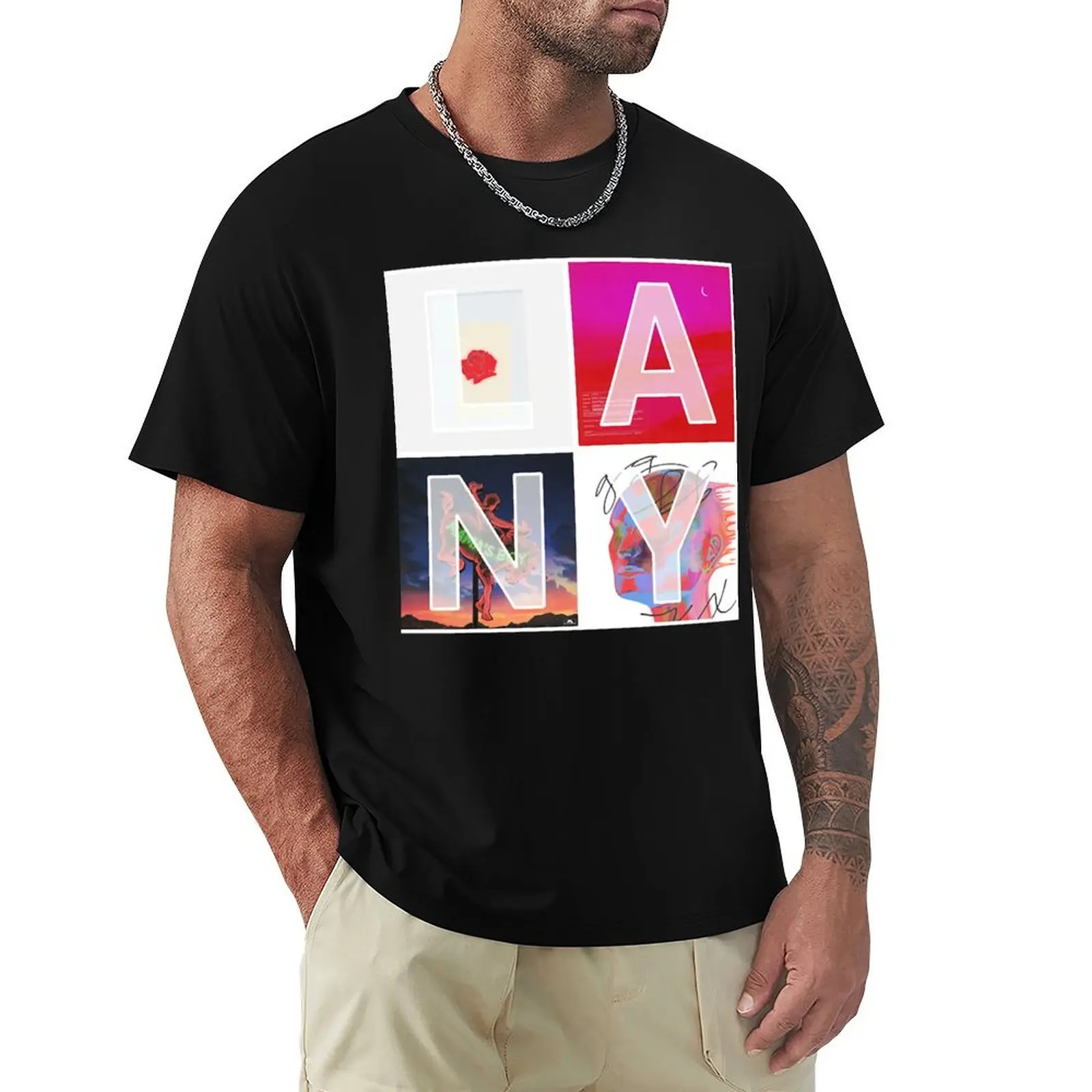 LANY album mosaic Classic Classic T Shirt T-Shirt Soft Durable Cotton T-Shirt