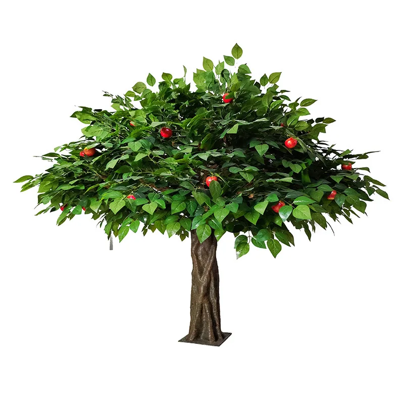 

Artificial Apple Tree, 7ft-10ft Tall Lifelike Fiberglass Decor for Indoor/Outdoor Weddings, Gardens & Events