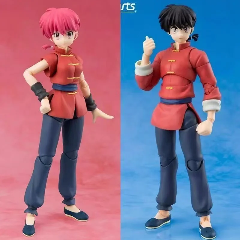 

Bandai Sh Figuarts Shf Ranma Saotome Action Figure - in Stock Original Collectible Anime Model Toy Gift
