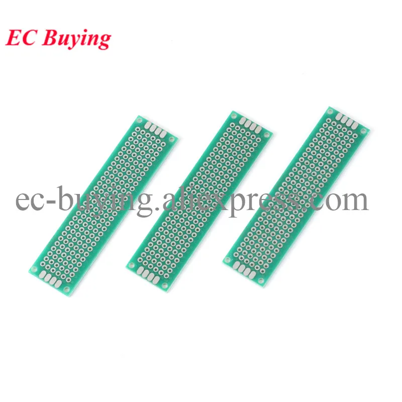 10 pçs/lote 2x8cm protótipo de cobre de face única pcb diy placa de circuito impresso universal 2*8cm placa de ensaio experimento 20 80mm