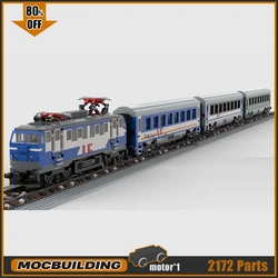 Polish Intercity Train RC MOC Building Blocks City Vehicle Technology Bricks DIY Assembly Model National Collection Toys Gift