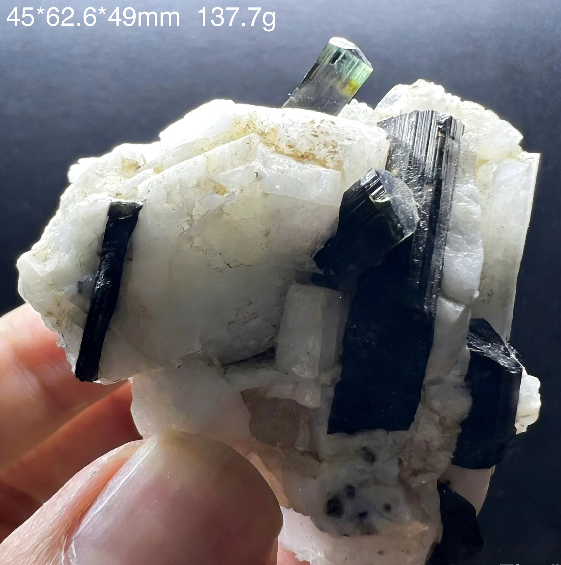 Madagascar Natural Tourmaline Rough Stone, Unpolished Raw Crystal Mineral Specimen, Energy Healing Gemstone for Collection Home