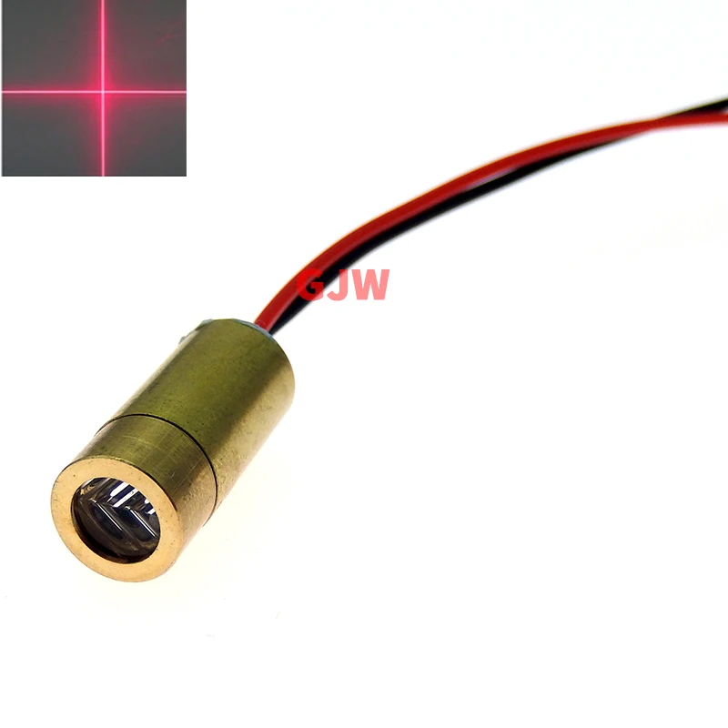 1PCS 650nm 5mw 9mm Cross Line Dot 9*21mm Industrial MINI Laser Module Red Locate Laser Head LD Module Laser Medical positioning