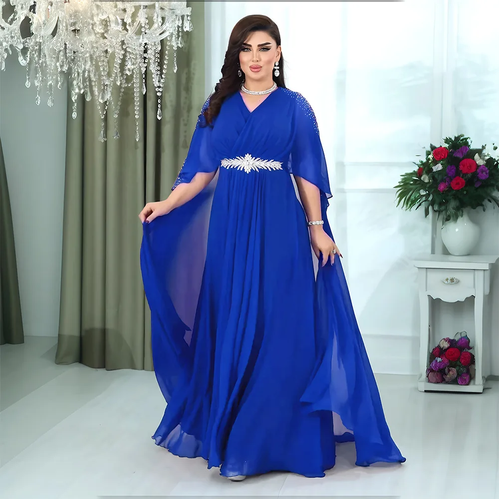 Abayas for Women Dubai Luxury Boubou Robe Djellaba Femme African Muslim Fashion Dress Caftan Marocain Evening Party Dresses