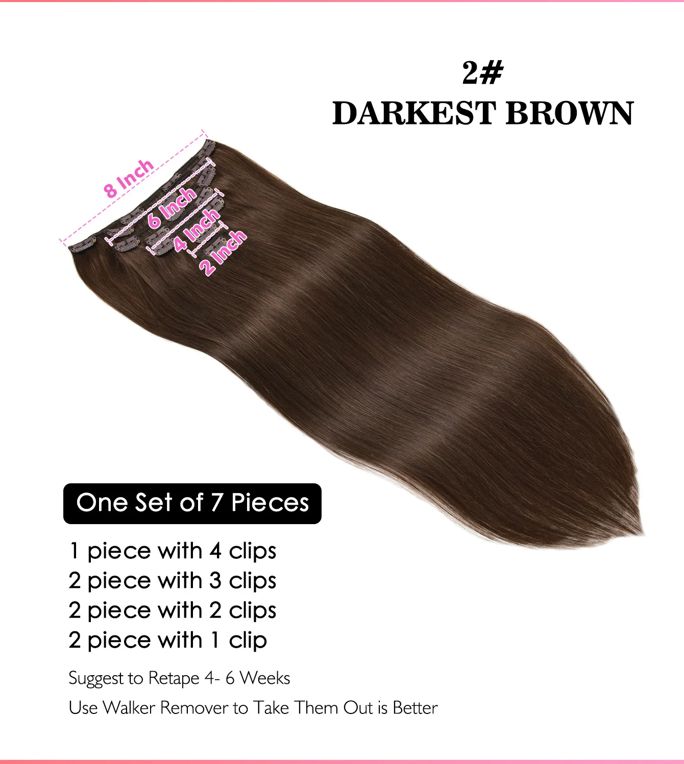 7 قطعة كليب في الشعر التمديد 100% ريمي الشعر البشري غير مرئية سلس 80 جرام البرازيلي عذراء كامل مشبك للرأس على هيربيسي