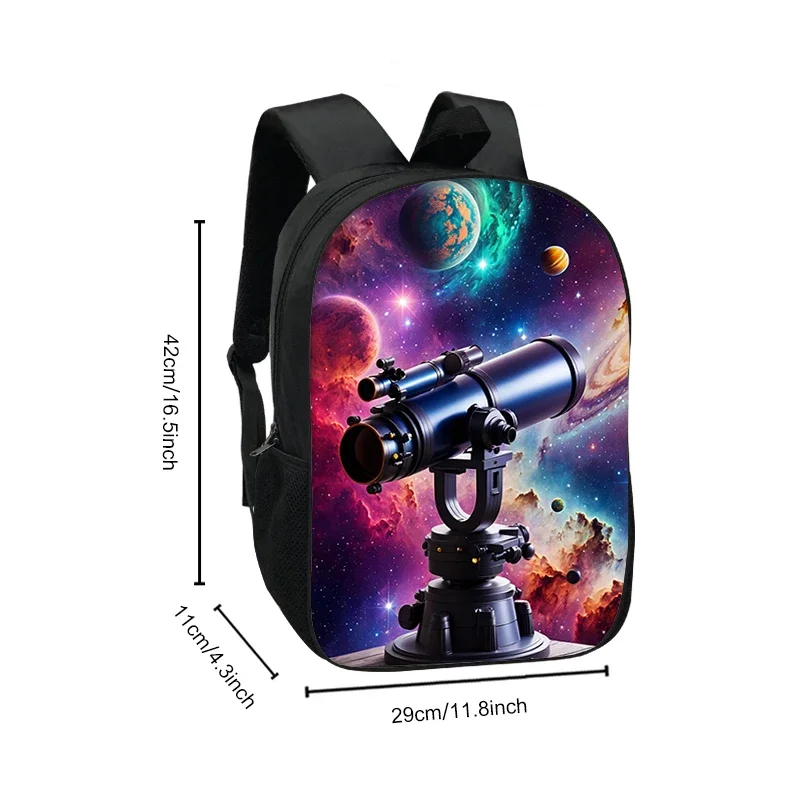 Mysterious Universe Telescope UFO Alien Spaceship Backpack Women Men Rucksack for Travel School Bags for Teens Laptop Backpacks