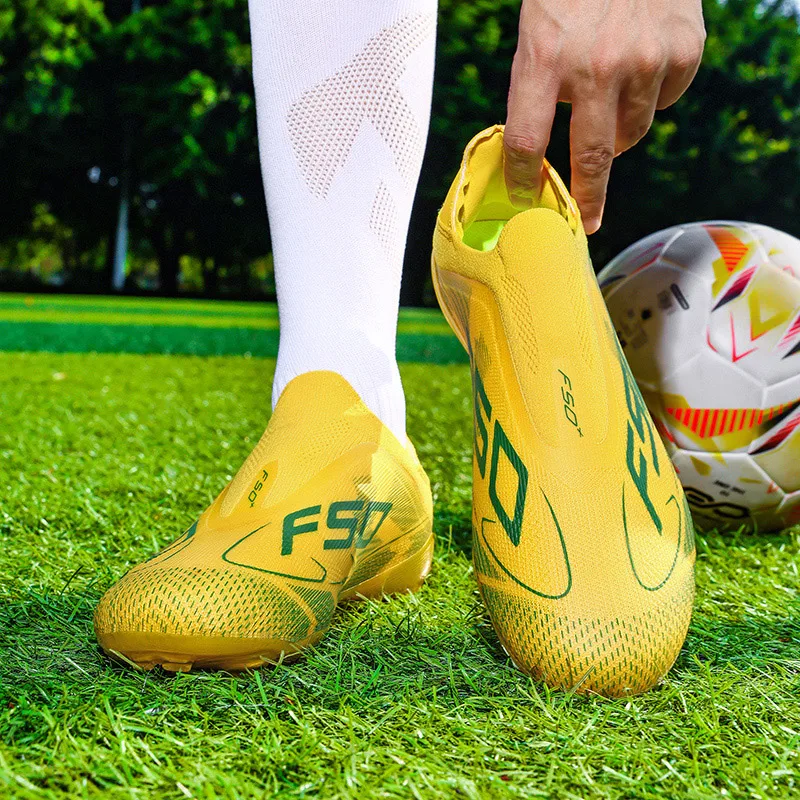 New Men Soccer Shoes Training Non-Slip Mid-top Match Light Hot-selling Football Boots High-quality Sneakers Grass Cleats Outdoor