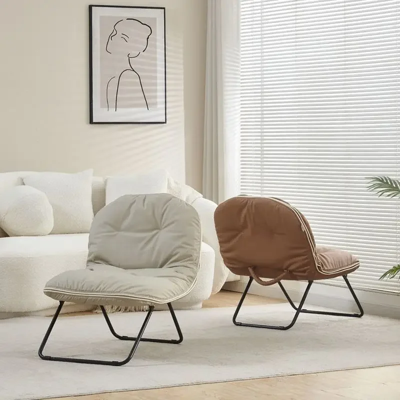 Small Foldable Eco-Friendly Outdoor Sofa Chair Portable Air Pressure Compression Velvet Modern Home Furniture Apartment