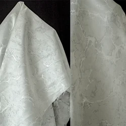 Jacquard Texture Fabric Grey White Vintage Cheongsam Chinoiserie Designer Cloth Apparel Diy Sewing Meters Polyester Material