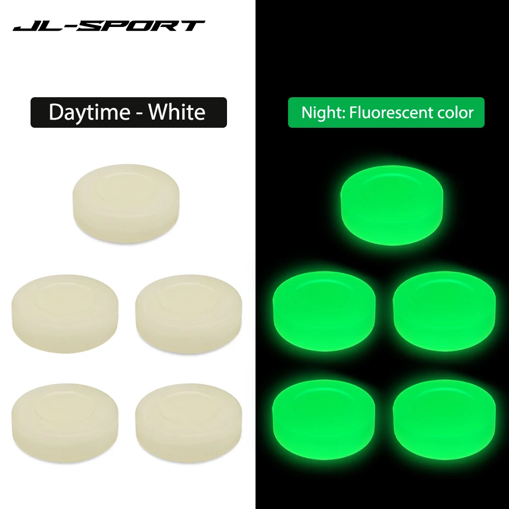 5/10pcs Hockey Puck  Luminous Hockey Puck PVC Glowing Hockey Pucks Resistant Rubber Multi-Functional Training Ball Accessory