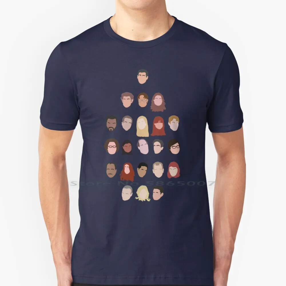 The Office ( Face Version ) T Shirt Cotton 6XL The Office Sitcom Graphic Jim Pam Dwight Michael Nbc Cbs Fox Tv Show Faces