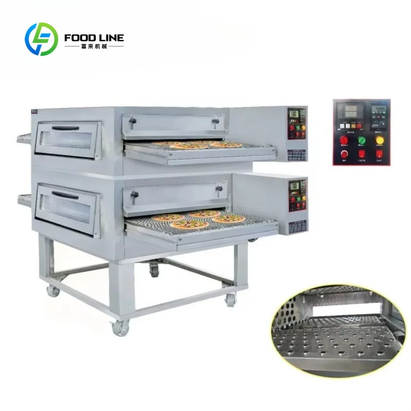 Customized Commercial Conveyor Pizza Oven Stainless Steel Gas/Electric for Pizzeria Restaurant