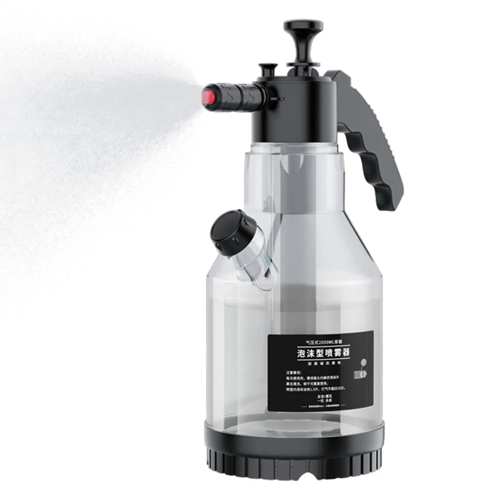 

2л ручной насос распылитель пены с боковым открытием пневматический распылитель пены для мойки автомобилей снежная пена распылитель высокого давления для автомойки