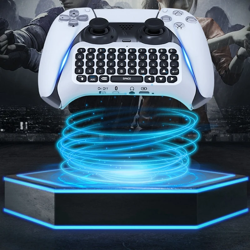 Wireless Keyboard Chat Pad Keyboard Gamepad Keyboard 3.0 Controller Built In Speaker For Playstation 5 PS5