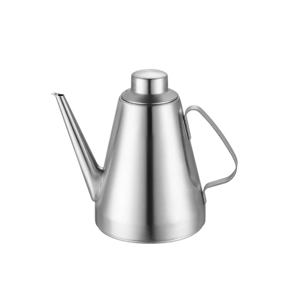

Stainless Steel Dispenser Bottle Dust Proof Anti Drip Kitchen Vinegar Soy Oil Container Sauce Condiment Container