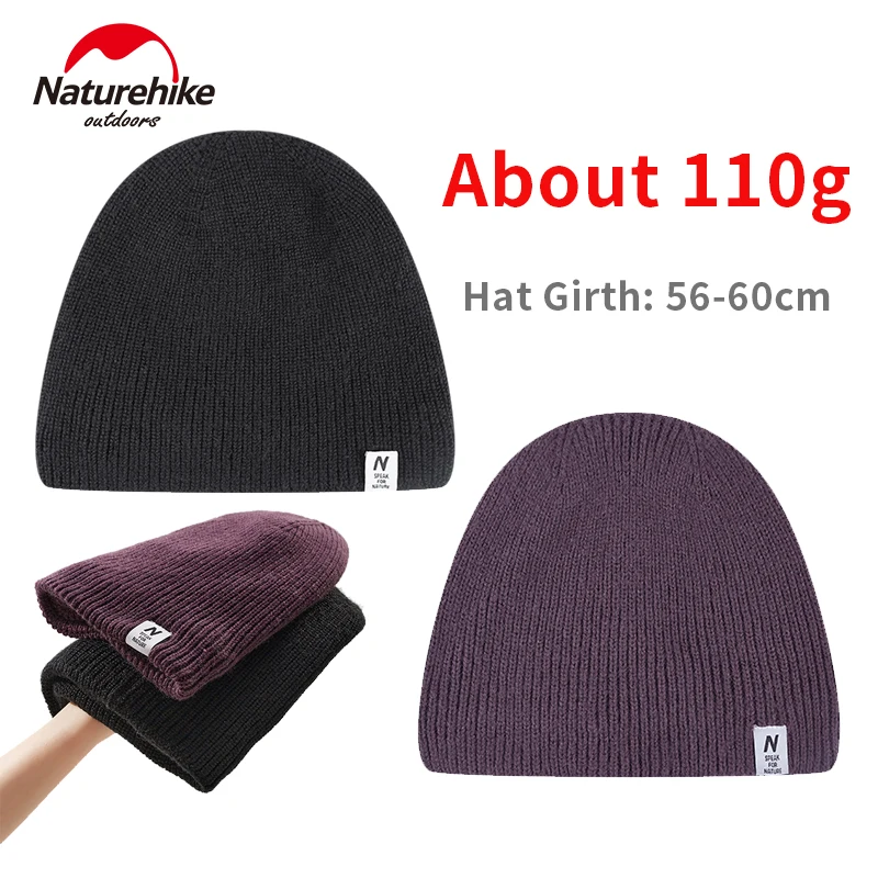 

Naturehike Merino Wool Knitted Hat Fleece Warm Waterproof Beanies Cap for Men Women Outdoor Hiking Camping Riding Ski Warm Hat