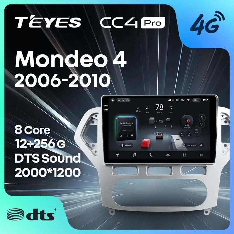 TEYES CC4 PRO لسيارة فورد مونديو 4 2006 - 2010 CarPlay أندرويد أوتو 2DIN Autoradio راديو تشغيل الوسائط المتعددة ستيريو