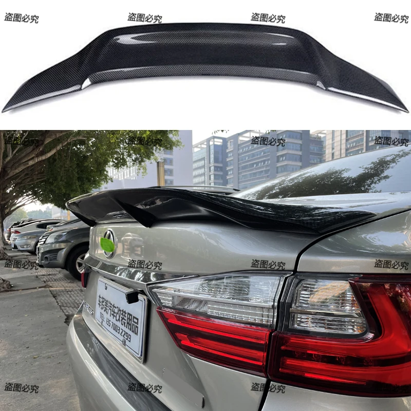 For 2014 2015 2016 2017 Lexus ES250 300H 200 350 100%High Quality Carbon Fiber Rear Wing Spoiler R Style