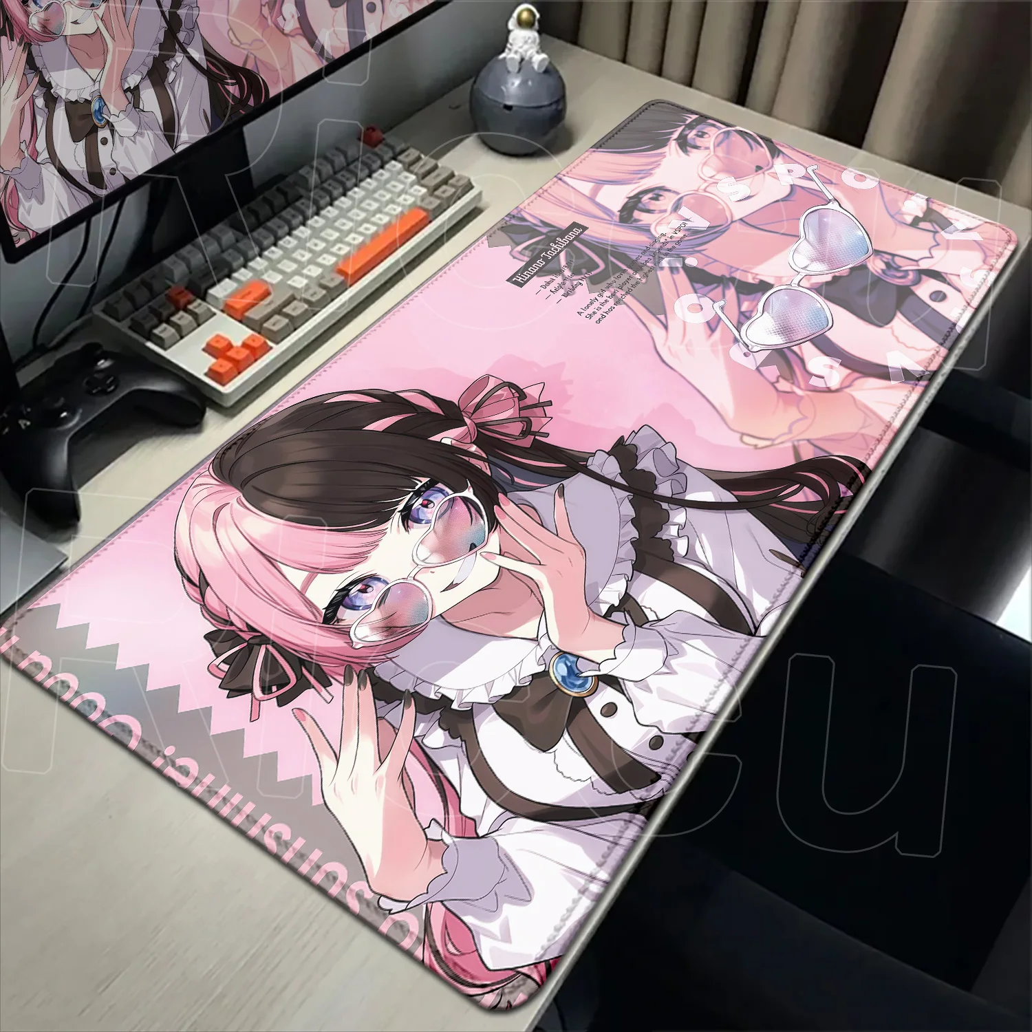 

XXL Mouse Pad Laptop Extended Desk Mat Computer Gamer HD Mousepad Gaming PC Accessories idol VSPO Hinano Tachibana Keyboard Mat