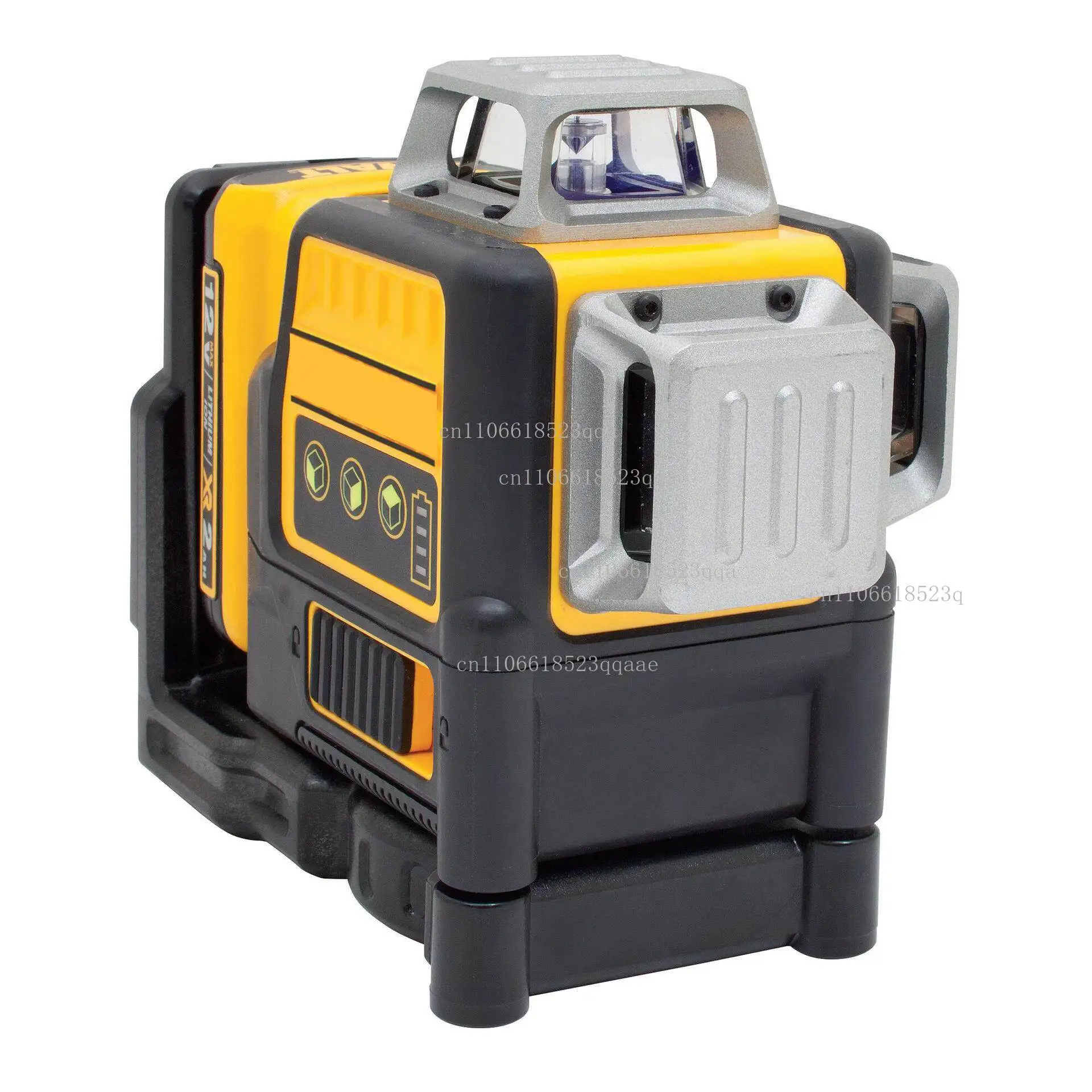 12 Lines 3 Sides*360 Degree Vertical 12V Lithium Battery Laser Level Horizontal Green Meter Outdoor Leveling