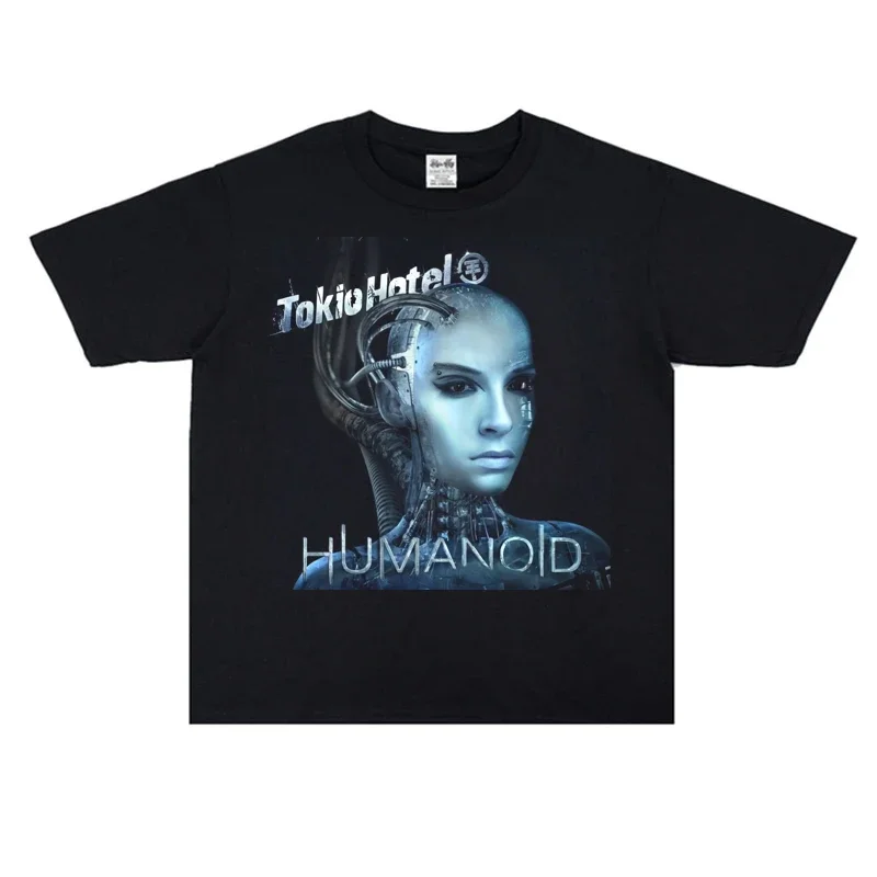 

Лето 2029, мужская и женская футболка с коротким рукавом и принтом рок-отеля Токио, повседневная брендовая мужская футболка высокого качества