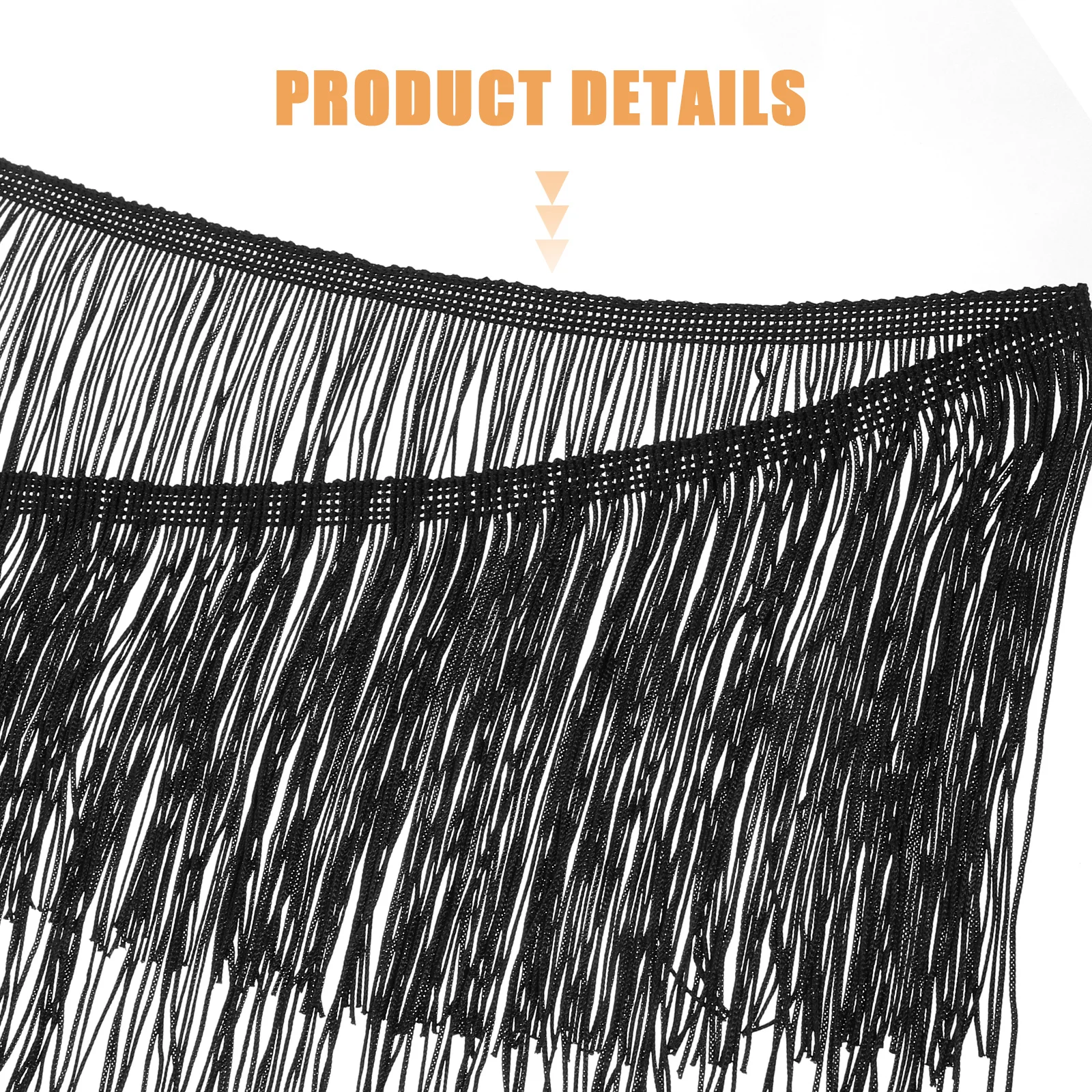 

1 Roll Curtain Tassel Decorative Dress Polyester Fabric Latin Dress Lining Material for Hair Accessories Clothing Gloves Crafts
