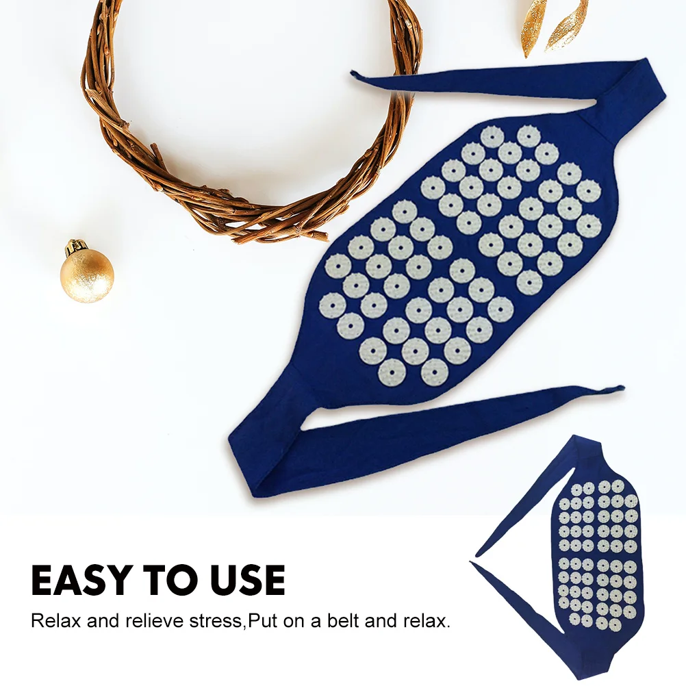 حزام تدليك الخصر المنزلي بالوخز بالإبر حزام تدليك احترافي أزرق للبالغين لتخفيف التعب أداة الضغط الإبري المحمولة #5