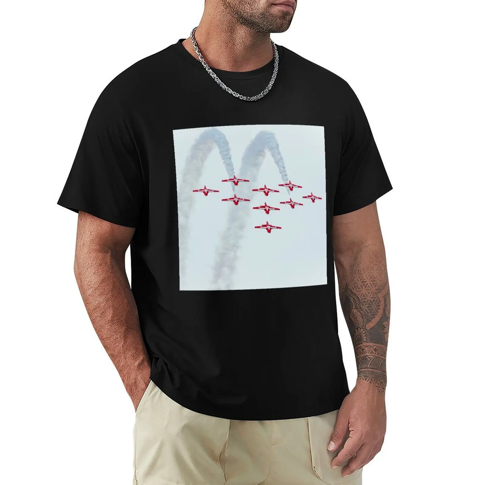 Canadian Snowbirds is an amazing team. T-Shirt man t shirts cotton T-Shirt