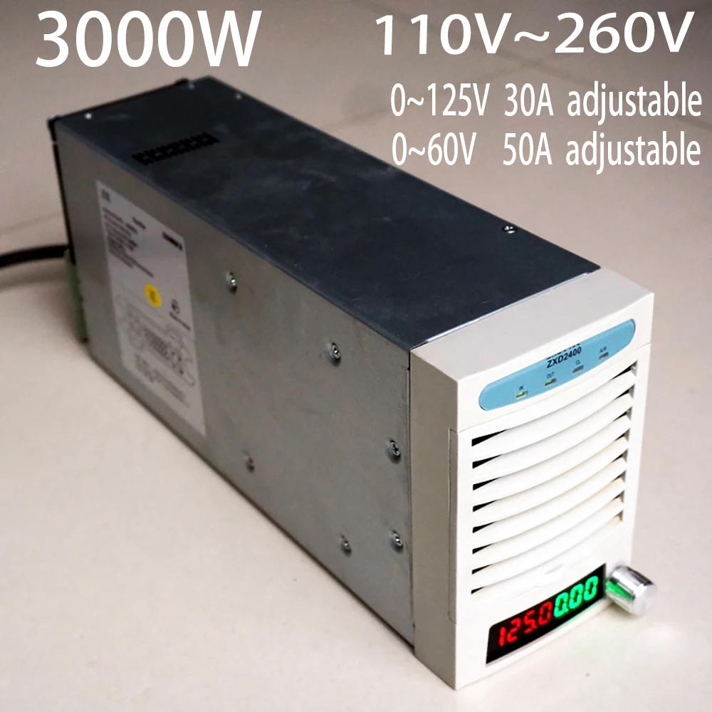 

0-125V 0-30A 24V 36V 48V 60V72V 96V Adjustable Lipo LFP LTO Battery Charger