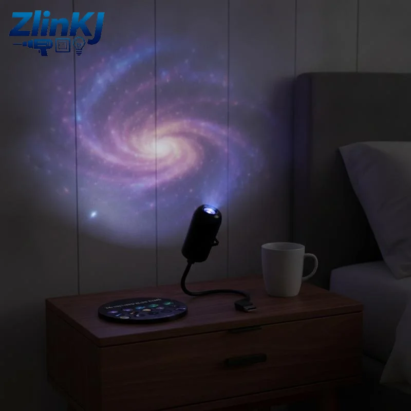 Planet Projection Night Light USB Plug In 1 Set Starry Sky Ambient Lamp for Bedroom Relaxing Home Decor