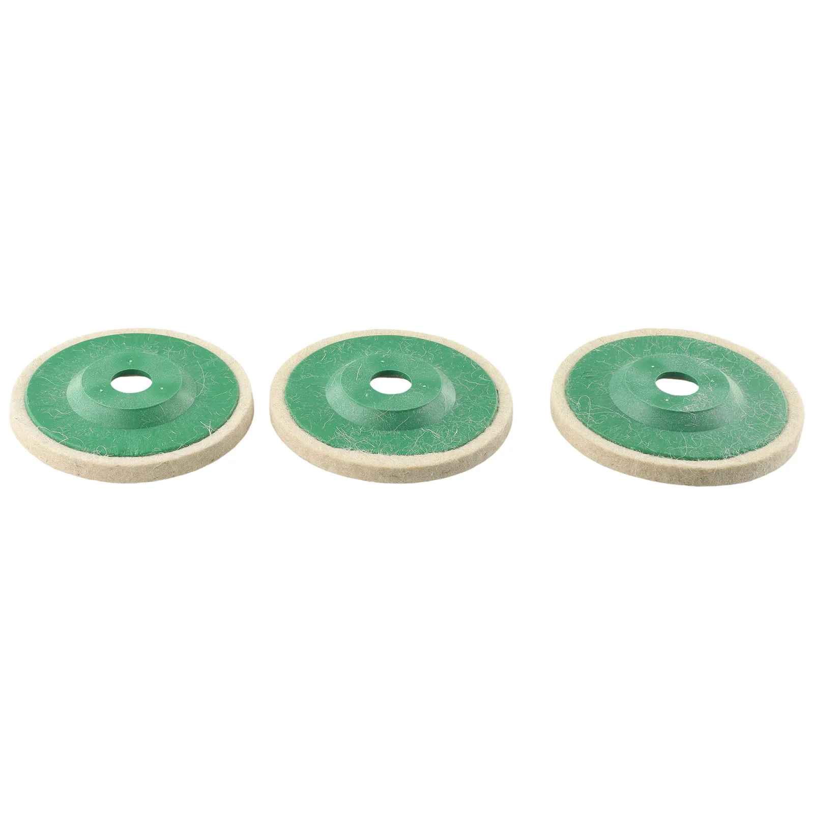 

Angle Grinder Polishing Wheel Disc For Metal Glass Ceramic White + Green Wool Buffing 16mm/0.63in Inner Diameter